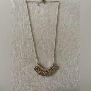 ♥️✨ Vintage-Style Gold Fringe Arc Statement Necklace - Boho Goddess ✨